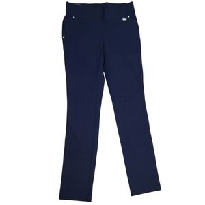 Rafaella Comfort Navy Slim Leg Pull-On Dress Pants - NWT